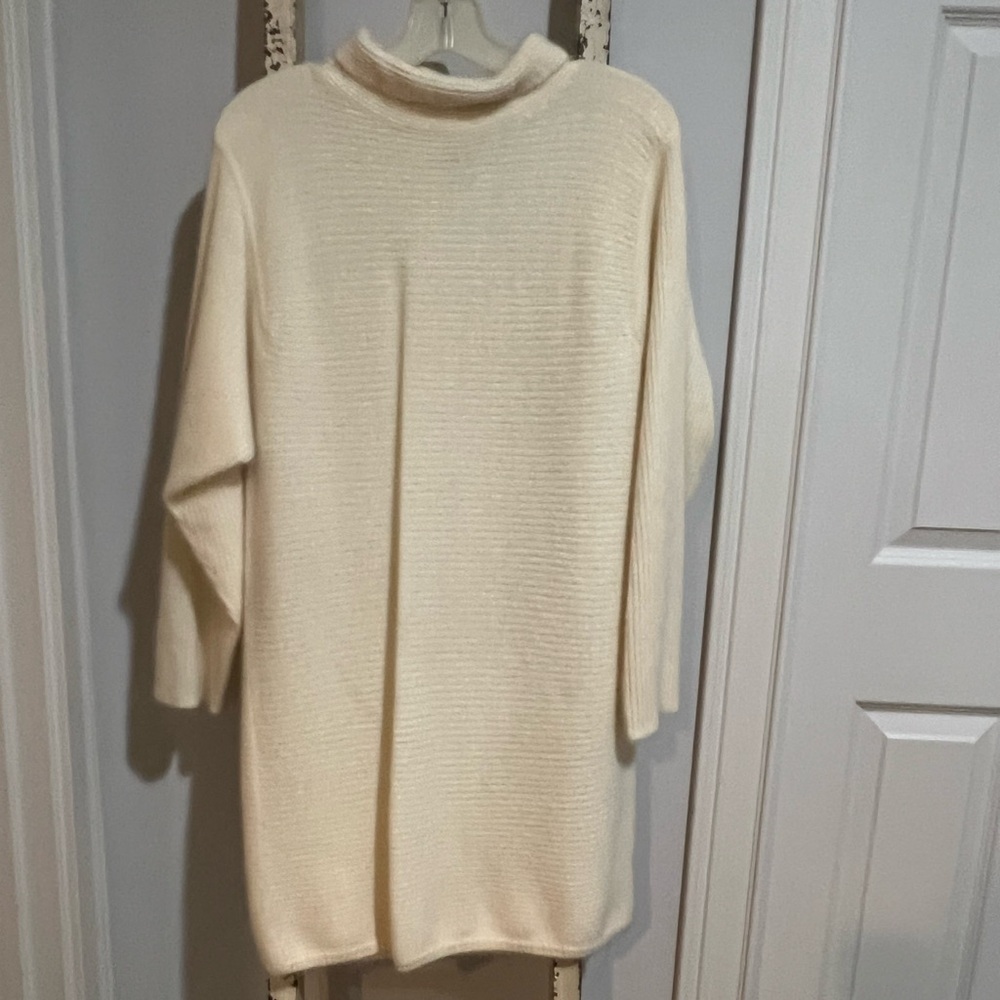 VINTAGE ANGORA RABBIT HAIR & WOOL Cream Women's Sweater